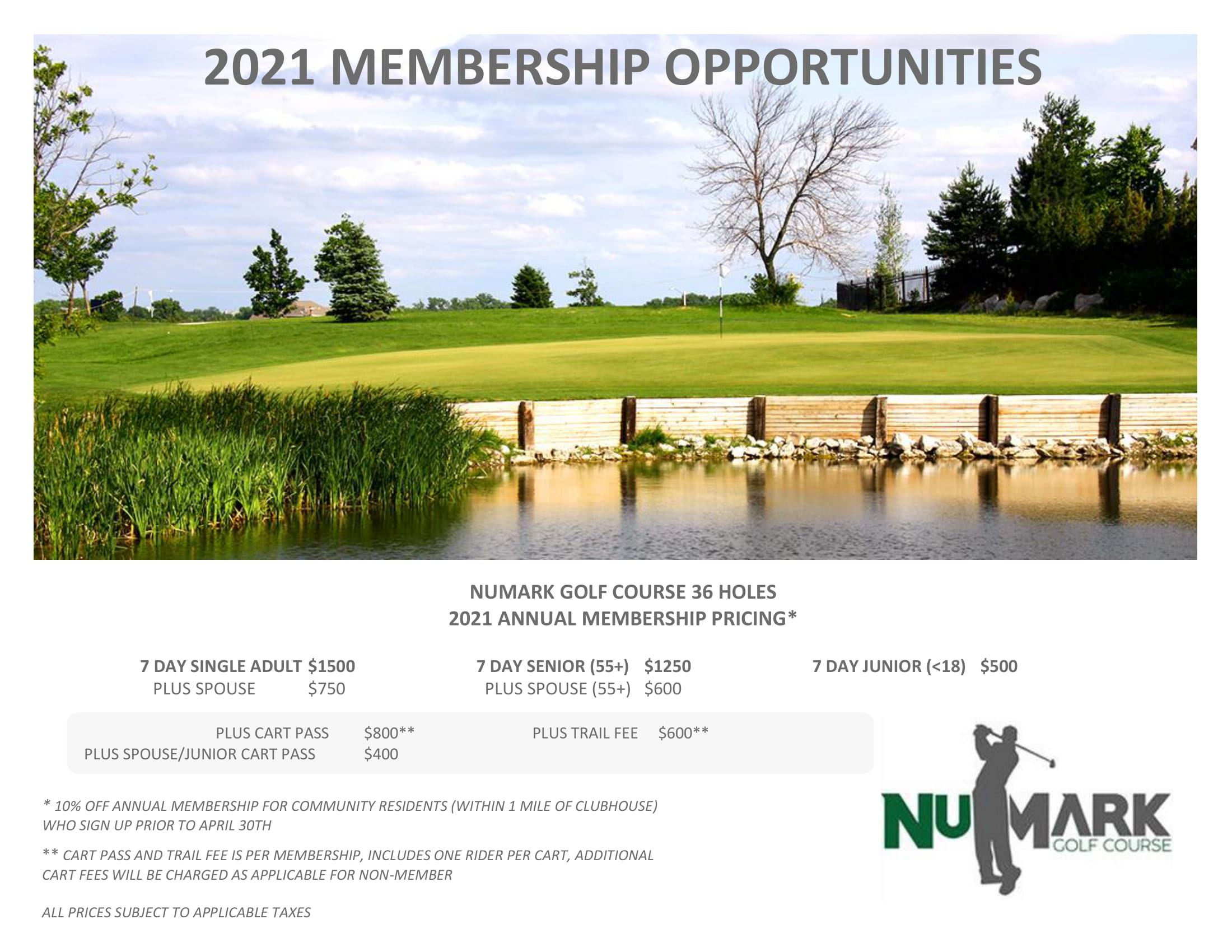 Memberships HiMark Golf Course